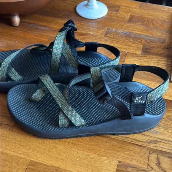 Chaco | Shoes | Chaco Black And Olive Sandals | Poshmark display picture 1